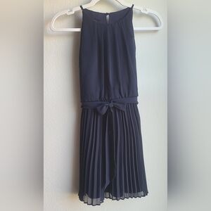 iZ Byer Girl - Girl's Navy Pleated Dress, Sz 10